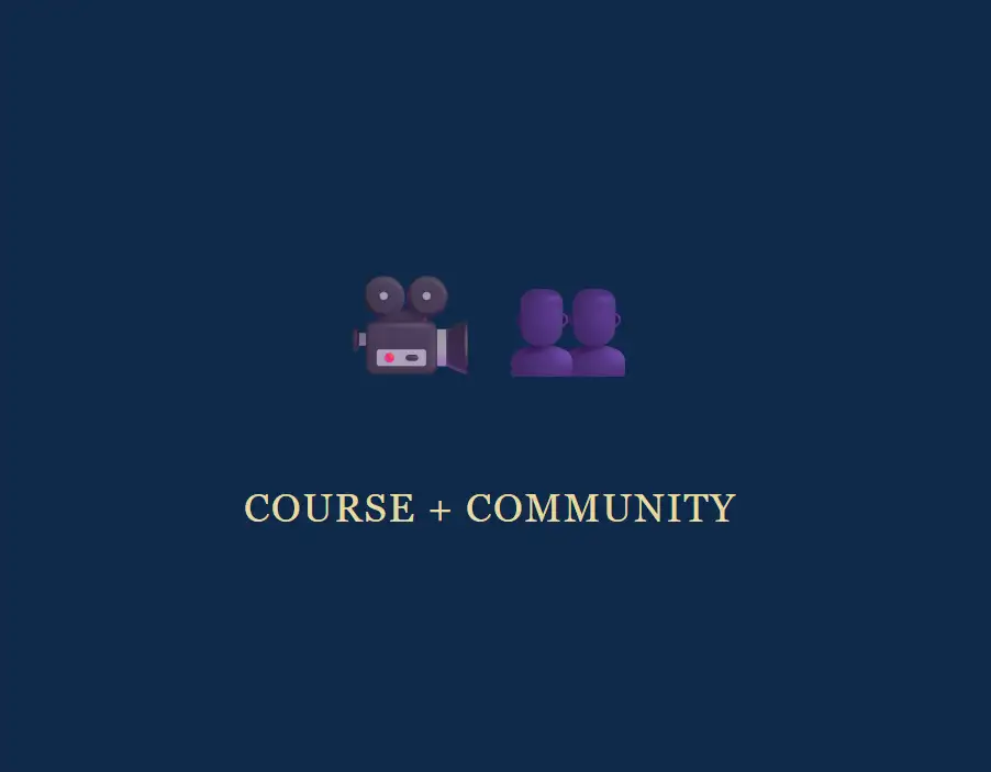 Course + private community